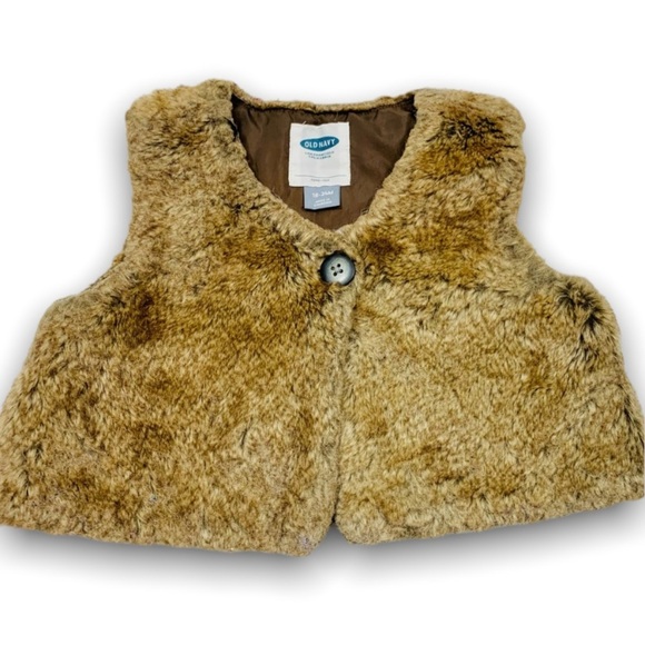 Old Navy Other - Old Navy | San Francisco California | Faux Fur Vest | 18-24m